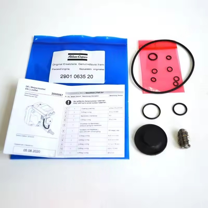 Jatorrizko 2901063520 Atlas Copco EWD330 Drainatzeko Balbula Solenoide Balbula Zerbitzuaren Mantenimendu Kit