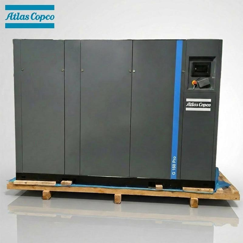 Atlas Copco GA160 Pro 160kW 215HP olio injektatutako Torloju birakaria aire-konpresorea 7.5 10Bar 1543CFM