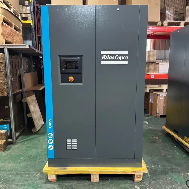 Atlas Copco GA55 55kW 75HP olioa injektatutako torlojua aire konpresore originala