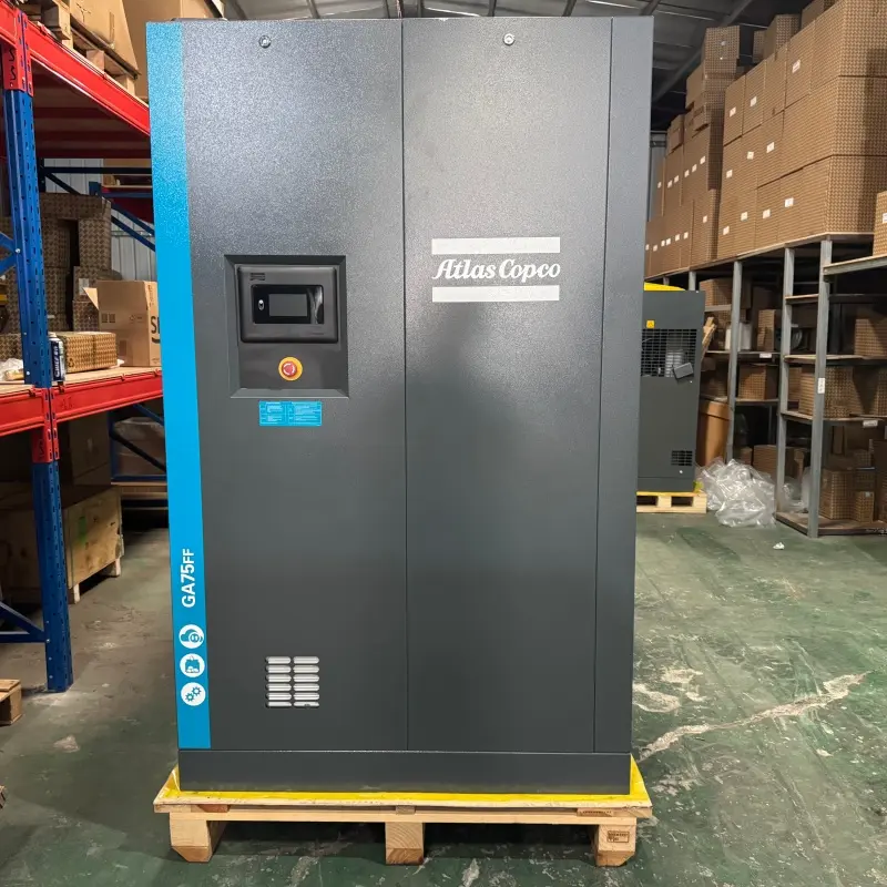 Atlas Copco GA75FF olio injektatutako torloju-konpresorea 75 kW 100 HP lehorgailu integratua Benetakoa