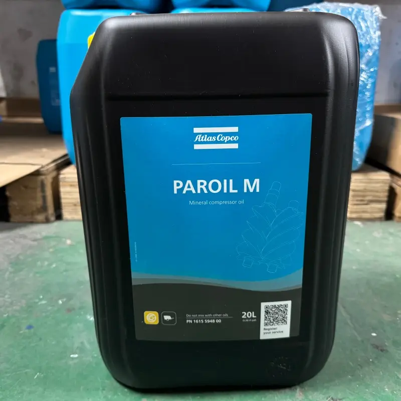Atlas Copco olioa 1615594800 Paroil M konpresore eramangarrietarako lubrifikatzaile minerala Benetakoa