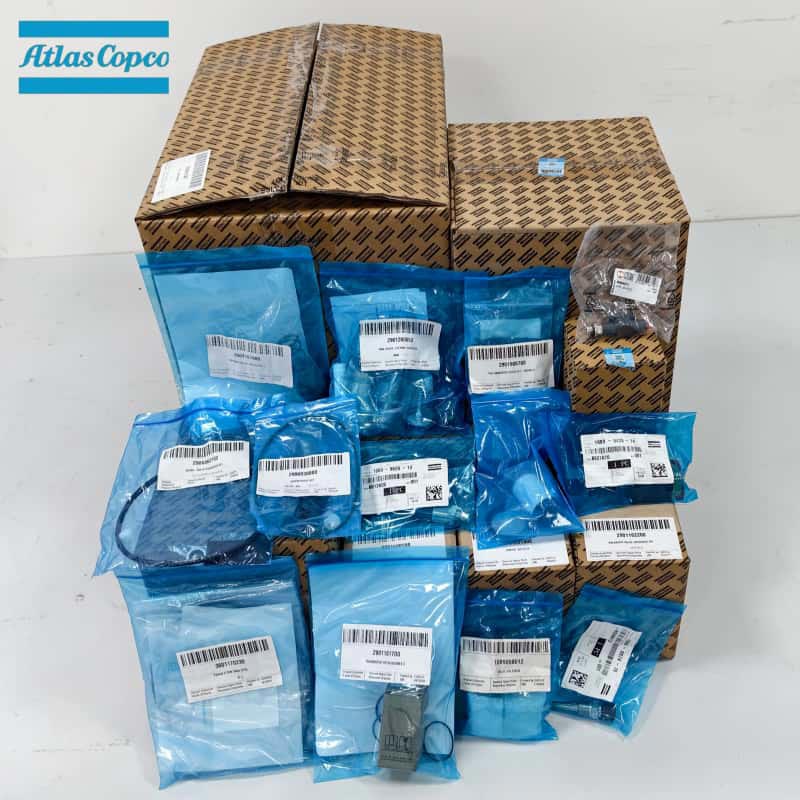 Atlas Copco jatorrizko benetako aire-konpresorearen ordezko piezak olio-bereizlea iragazkia balbula deskargatzailea zerbitzu-kit sentsorea EWD drainatzea
