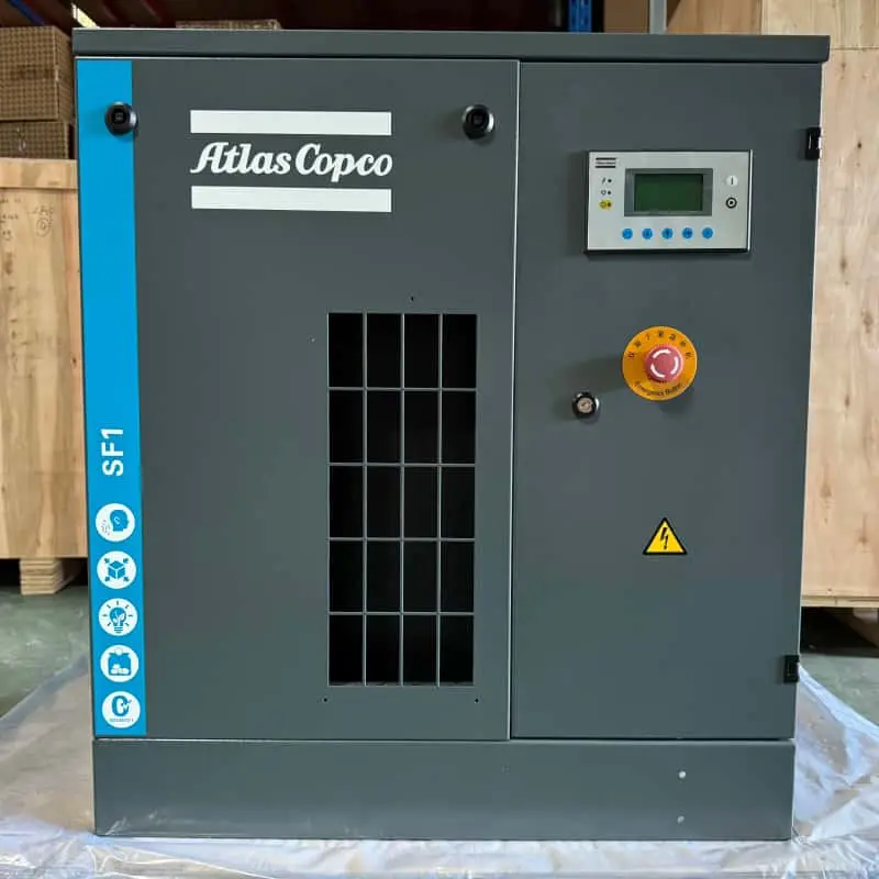 Atlas Copco SF1 Oliorik gabeko Scroll Aire Konpresorea 15 kW 2HP Klase 0 Ziurtagiria Benetakoa