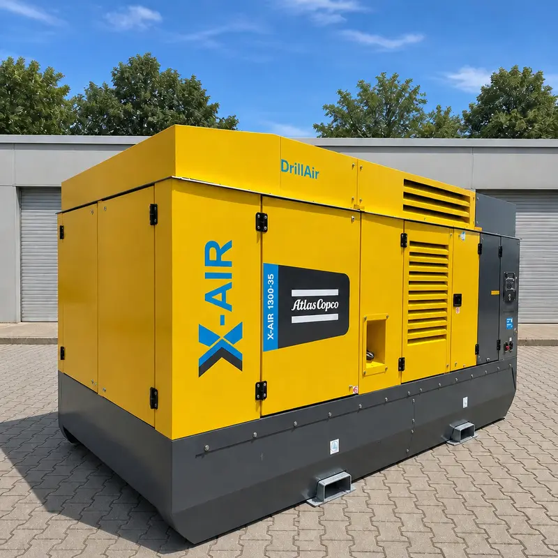 Atlas Copco X-Air 1300 35 Diesel konpresore mugikor handia 412kW 35Bar zulaketa Benetakoa