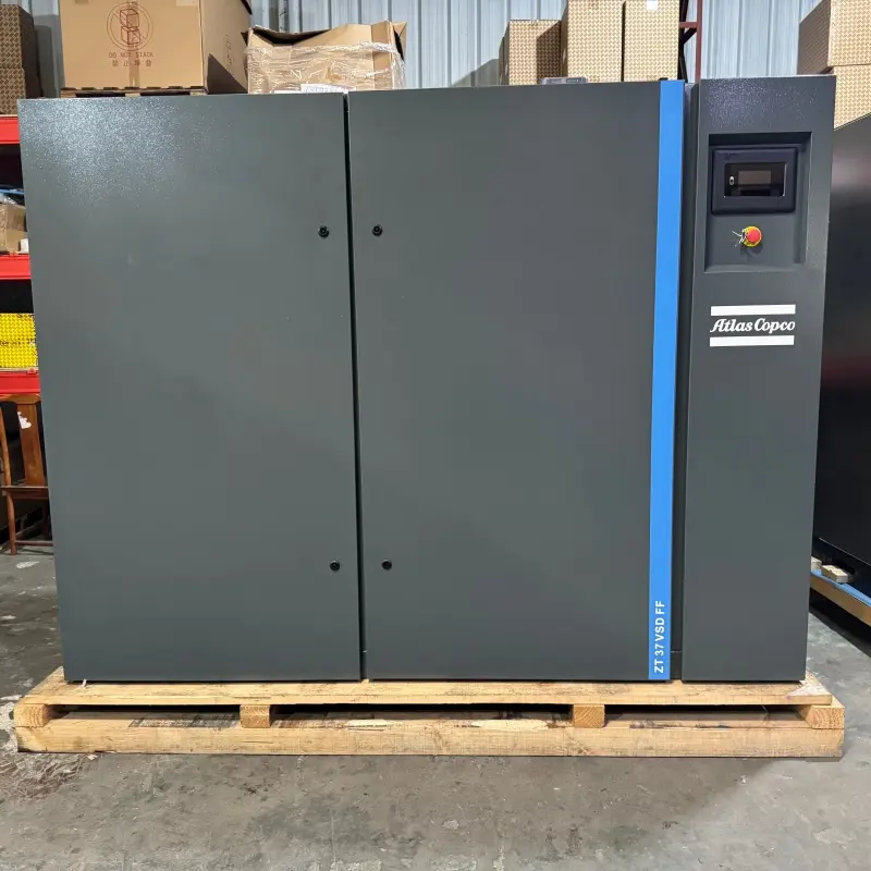 Atlas Copco ZT 37 VSD FF Oliorik gabeko Torloju Konpresorea 37KW 50HP Lehorgailua Klase 0 Benetakoa
